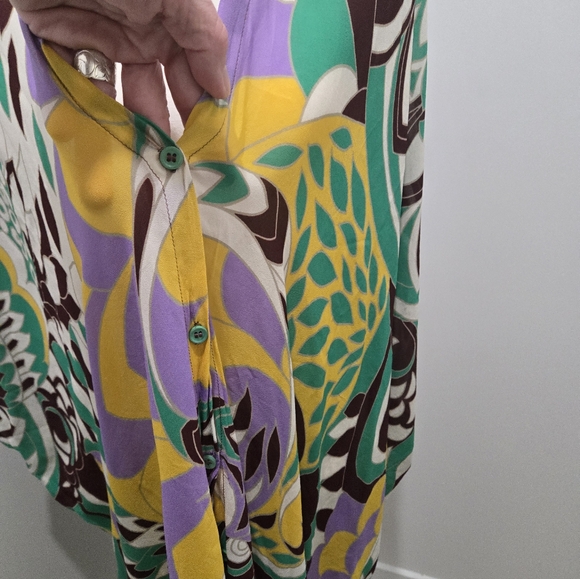 Brand New Zara Loose Fitting Kaftan/Duster Multicolored - Picture 10 of 12